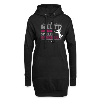 Handballspiel Handballerin Handball für einen - Hoodie-Kleid - Schwarz - Vorne