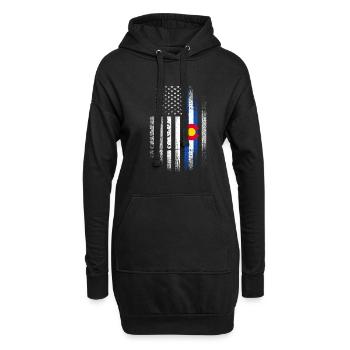 Colorado - Hoodie-Kleid - Schwarz - Vorne
