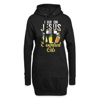 Essential Oil Diffuser Aromatherapy Plants - Hoodie Dress - black - Front