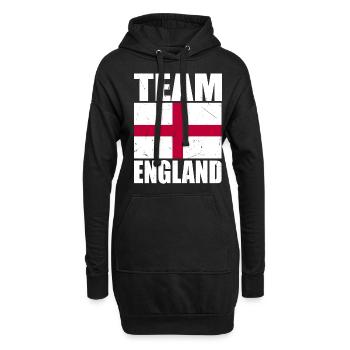 Équipe d’Angleterre de football - Sweat-shirt à capuche long Femme - noir - Devant