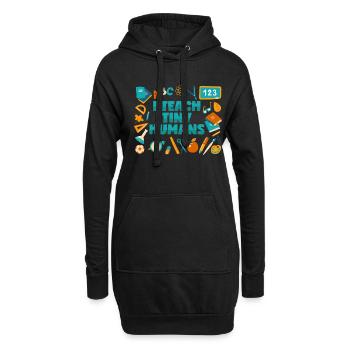 Teacher: I teach tiny people - Hoodie Dress - black - Front