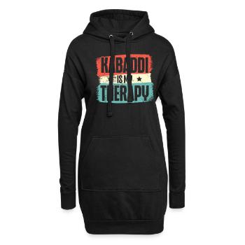 Kabaddi Ist Meine Therapie Indischer Sport Indien - Hoodie-Kleid - Schwarz - Vorne