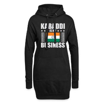 Kabaddi Ist Mein Geschäft Indischer Sport Indien - Hoodie-Kleid - Schwarz - Vorne