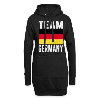 Drapeau de l’Allemagne - Sweat-shirt à capuche long Femme - noir - Devant