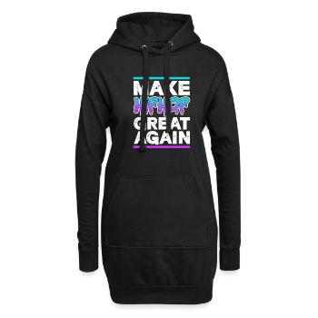 Hip Hop Rap Musik Rapper Hiphop Geschenk - Hoodie-Kleid - Schwarz - Vorne