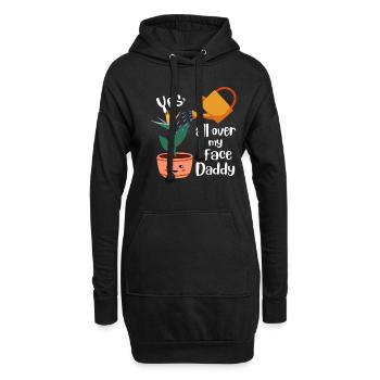 Yes All Over My Face Daddy Gärtner - Hoodie-Kleid - Schwarz - Vorne