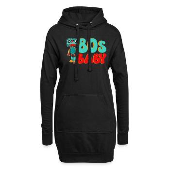 Années 80 Filles Années Quatre-vingt Décennie 1980 Millésime Années 80 - Sweat-shirt à capuche long Femme - noir - Devant