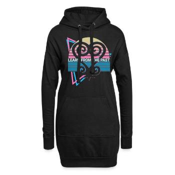 Apprendre du passé Sankofa Afrique de l’Ouest Annonce - Sweat-shirt à capuche long Femme - noir - Devant