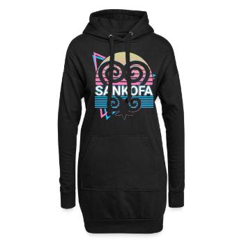 Sankofa Apprendre de l’Afrique de l’Ouest passée Annonce - Sweat-shirt à capuche long Femme - noir - Devant