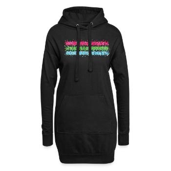 Polysexuell Poly Polysexuelle Polysexual - Hoodie-Kleid - Schwarz - Vorne