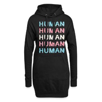 Transgender Transsexual Trans Transsexual Flag - Hoodie Dress - black - Front