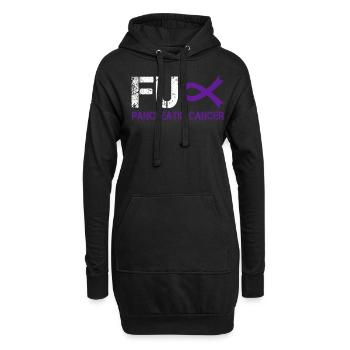 November Purple Ribbon Pancreatic Cancer Awareness - Hoodie-Kleid - Schwarz - Vorne