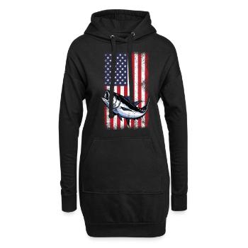 Pêche Pêcheur Cadeaux de pêche Pêche Pêche - Sweat-shirt à capuche long Femme - noir - Devant