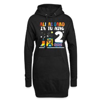 2 anniversaire All Aboard en tuning 2 2 ans - Sweat-shirt à capuche long Femme - noir - Devant