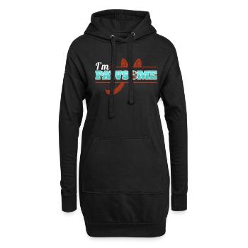 Dog Owner - I Am Pawsome - Dog Lover - Hoodie-Kleid - Schwarz - Vorne