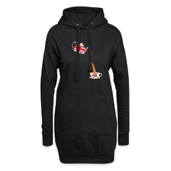 United Kingdom UK England Grossbritannien Geschenk - Hoodie-Kleid - Schwarz - Vorne