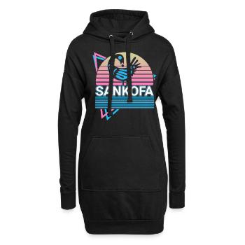 Sankofa Apprendre de l’Afrique de l’Ouest passée Annonce - Sweat-shirt à capuche long Femme - noir - Devant
