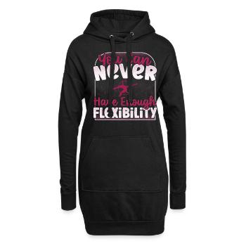 Aerial Silks Design Für Eine Luftakrobatin - Hoodie-Kleid - Schwarz - Vorne