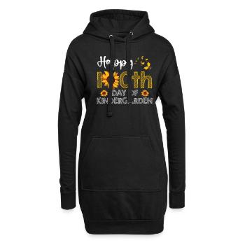 Happy 100th Day Of Kindergarten Kindergartenkind - Hoodie-Kleid - Schwarz - Vorne