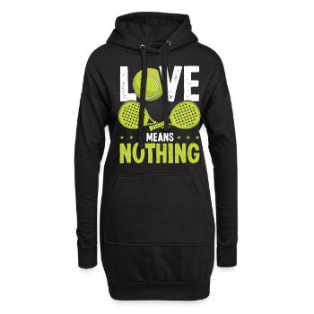 Paddle Tennis Love ne veut rien dire Paddle Player - Sweat-shirt à capuche long Femme - noir - Devant