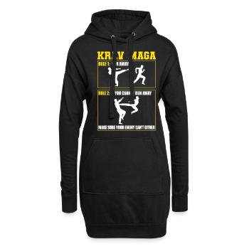 Krav Maga Apparel Israélien Self - Sweat-shirt à capuche long Femme - noir - Devant