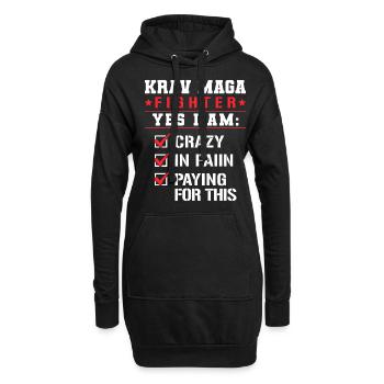 Krav Maga Apparel Israélien Self - Sweat-shirt à capuche long Femme - noir - Devant