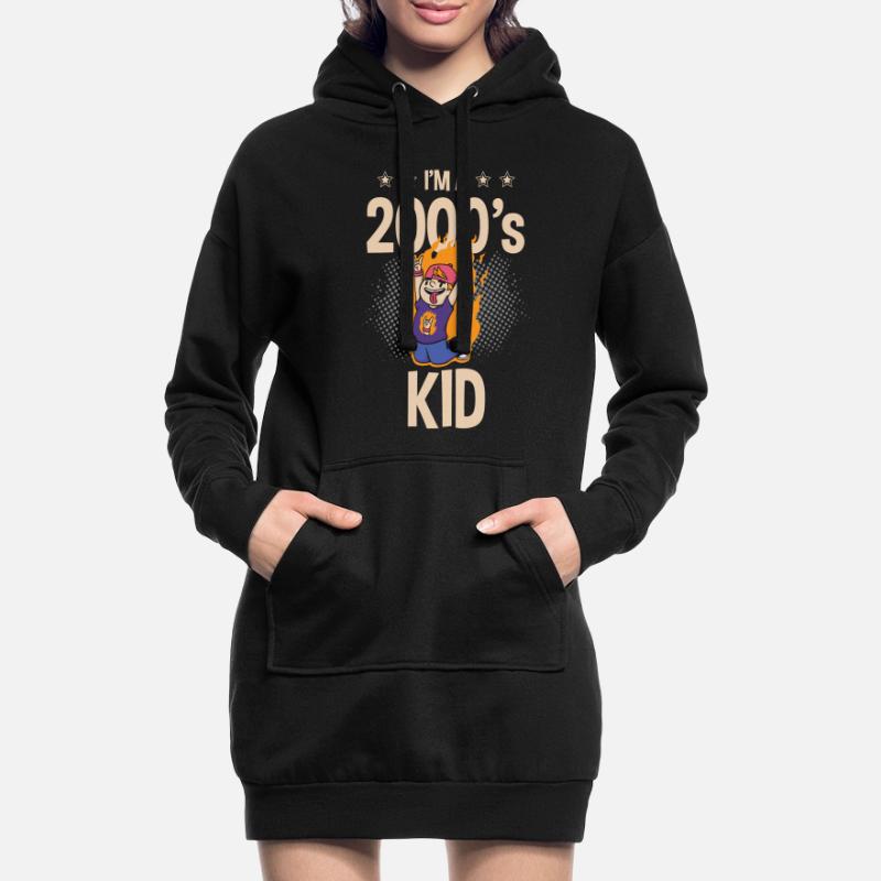 Ich Bin Ein 2000er Kid Decade 2000 Era Millenium Hoodie-Kleid