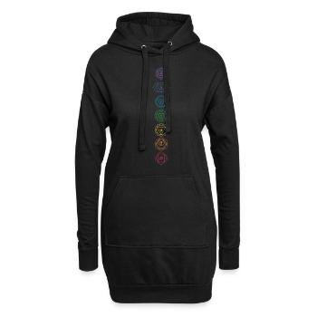 Hinduism Chakras Buddhism Sanskrit Meditation Vajr - Hoodie-Kleid - Schwarz - Vorne