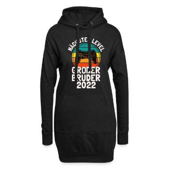 Nächstes Level Großer Bruder 2022 Gamer - Hoodie-Kleid - Schwarz - Vorne