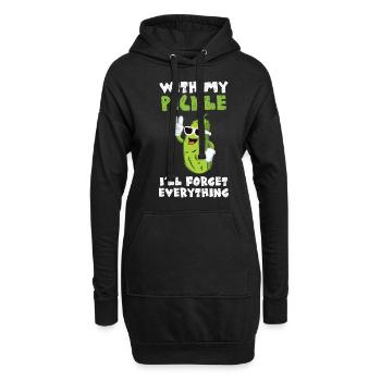 With My Pickle Ill Forget Everything - Hoodie Dress - black - Front