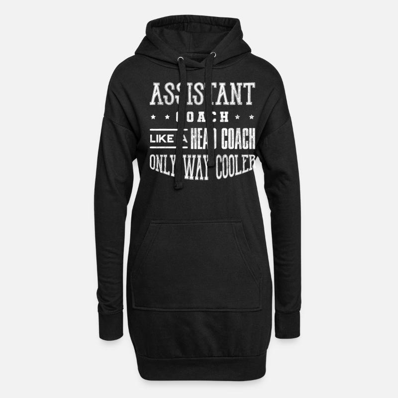 Co -Trainer, Coaching - Hoodie-Kleid - Schwarz