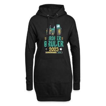 Großer Bruder 2023 Loading - Hoodie-Kleid - Schwarz - Vorne