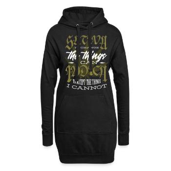 Sativa pour changer les choses que je peux - Sweat-shirt à capuche long Femme - noir - Devant