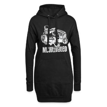 Mowtivated Lawn Mower Paysagiste - Sweat-shirt à capuche long Femme - noir - Devant