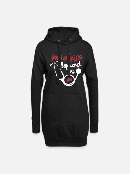 Cadre de pédiatrie Docteur pédiatre - Sweat-shirt à capuche long Femme - noir