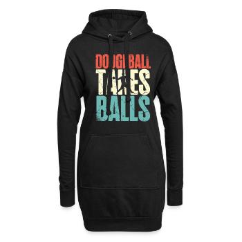 Dodgeball prend des balles Dodgeballer Dodgeball Player - Sweat-shirt à capuche long Femme - noir - Devant