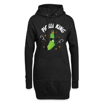 Roi des cornichons - Sweat-shirt à capuche long Femme - noir - Devant