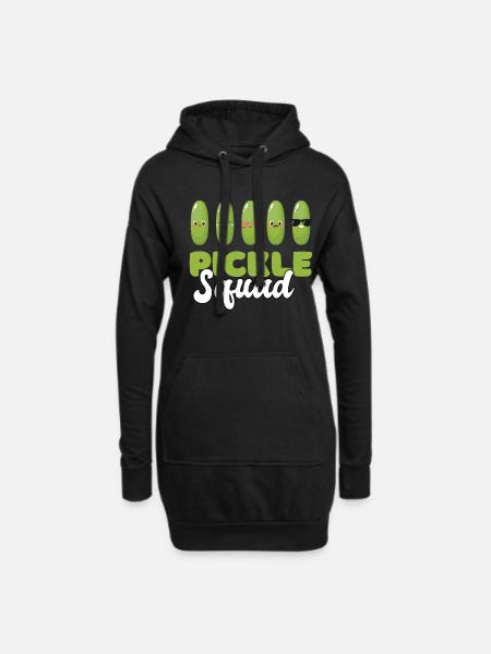 Pickle Squad - Hoodie-Kleid - Schwarz