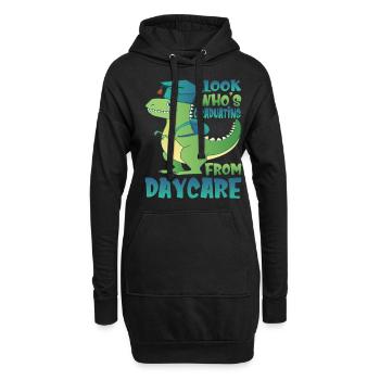 Regardez qui obtient son diplôme de la garderie - Sweat-shirt à capuche long Femme - noir - Devant