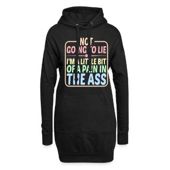 I'm A Little Bit Of A Pain In The Ass 2 - Hoodie-Kleid - Schwarz - Vorne