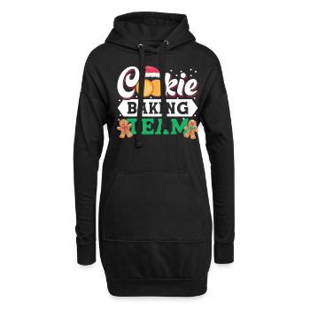 Cookie Christmas Baking Team Tester For Baker - Hoodie-Kleid - Schwarz - Vorne