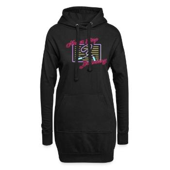 Fitness Roping - Seilspringen Für Frauen - Hoodie-Kleid - Schwarz - Vorne
