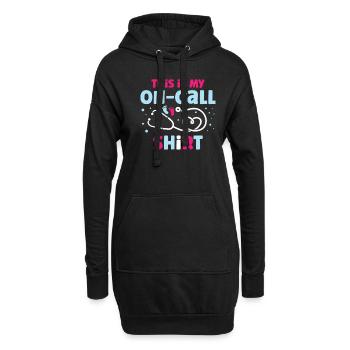Geburtshelfer Gynäkologe - Hoodie-Kleid - Schwarz - Vorne