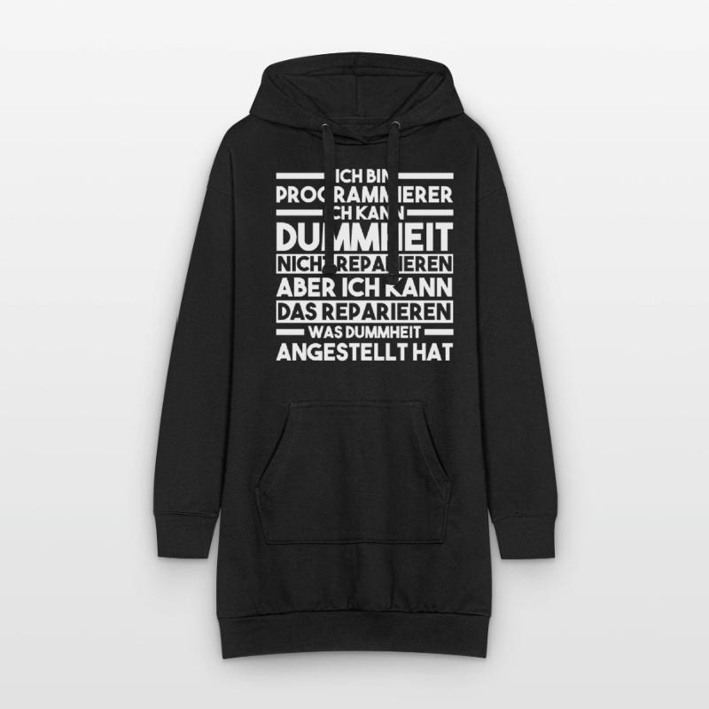 Programmieren Entwickler Coder Programmierer Hoodie-Kleid