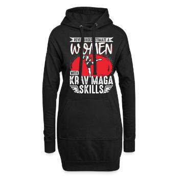 Krav Maga Apparel Israeli Self - Hoodie-Kleid - Schwarz - Vorne