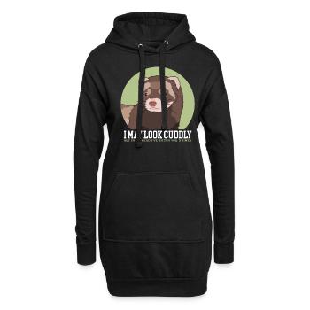 Propriétaire de furet | Marder Ferret Cadeau - Sweat-shirt à capuche long Femme - noir - Devant