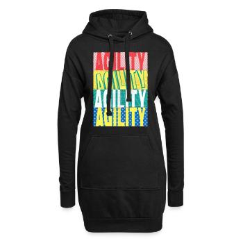 Agility Dog Sport Dog Sports Dog Training - Sweat-shirt à capuche long Femme - noir - Devant