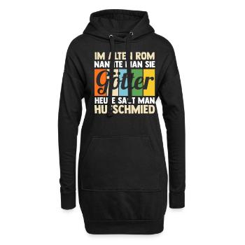 Hufbeschlagschmied Pferdeschmied Hufschmied - Hoodie-Kleid - Schwarz - Vorne