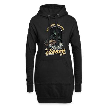 Protecteur des abeilles - Sweat-shirt à capuche long Femme - noir - Devant