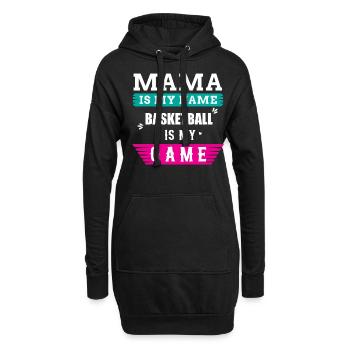 Basketball Mama Spruch - Hoodie-Kleid - Schwarz - Vorne